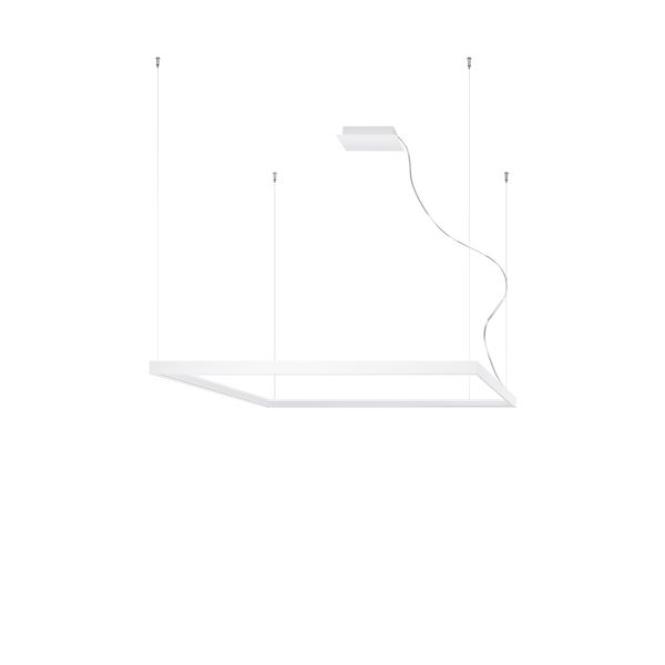 Lustres Aluminium Blanc LED 1 Nelya