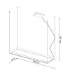 Lustres Aluminium Noir LED 1 Tuula