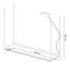 Lustres Aluminium Blanc LED 1 Tuula