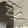 Lustres Aluminium Noir LED 1 Tuula