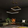 Lustres Aluminium Doré LED 1 Tuula