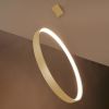 Suspensions Aluminium Doré LED 1 Rio