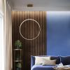 Suspensions Aluminium Doré LED 1 Rio