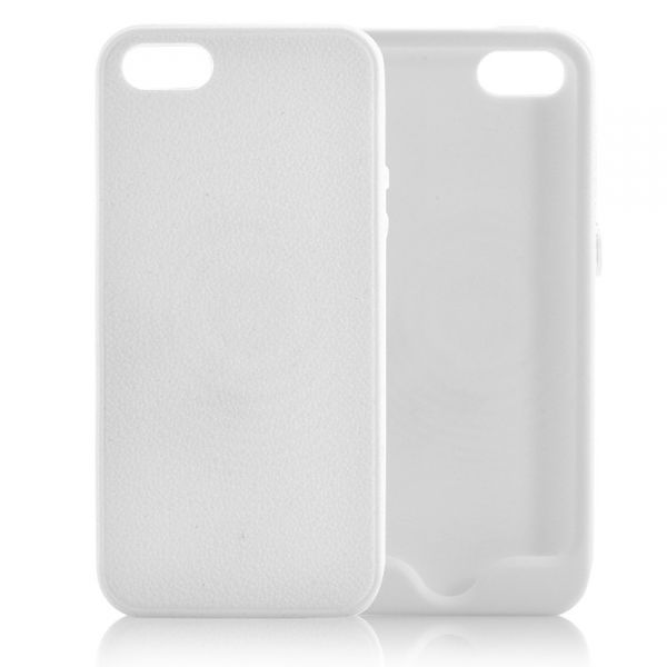 Coque iPhone 5 Souple, Fine - Blanche