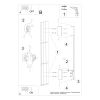 Appliques murales Aluminium Doré LED 1 Sappo