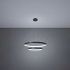 Lustres Aluminium Noir LED 2 Rio