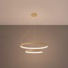 Lustres Aluminium Doré LED 2 Rio