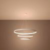 Lustres Aluminium Blanc LED 3 Rio