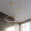 Lustres Aluminium Doré LED 1 Rio