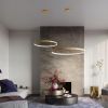 Lustres Aluminium Doré LED 1 Rio