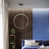 Suspensions Aluminium Doré LED 1 Rio