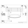 Plafonniers Aluminium Doré LED 1 Rio
