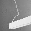 Suspensions Aluminium Blanc LED 1 Pinne