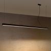 Suspensions Aluminium Noir LED 1 Pinne