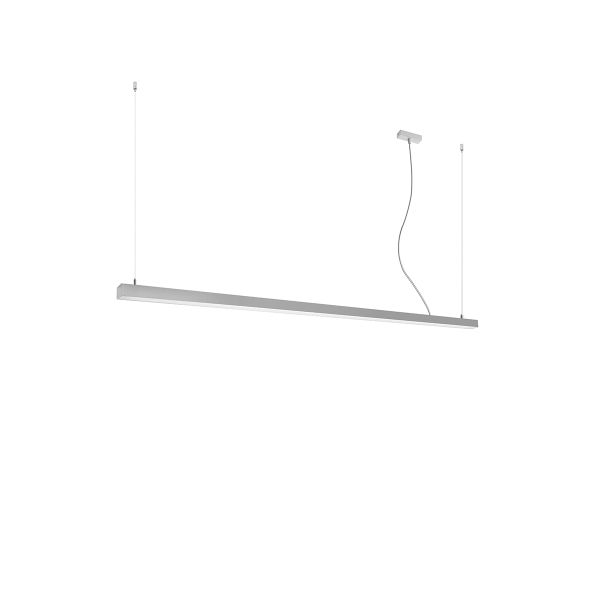 Suspensions Aluminium Gris LED 1 Pinne