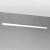 Suspensions Aluminium Blanc LED 1 Pinne