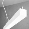 Suspensions Aluminium Blanc LED 1 Pinne