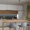 Suspensions Aluminium Blanc LED 1 Pinne