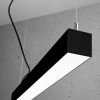 Suspensions Aluminium Noir LED 1 Pinne