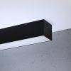 Plafonniers Aluminium Noir LED 1 Pinne