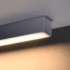 Plafonniers Aluminium Gris LED 1 Pinne