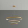 Lustres Aluminium Doré LED 3 Rio
