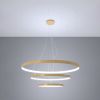 Lustres Aluminium Doré LED 3 Rio