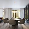 Lustres Aluminium Doré LED 3 Rio