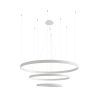 Lustres Aluminium Blanc LED 3 Rio