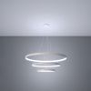 Lustres Aluminium Blanc LED 3 Rio