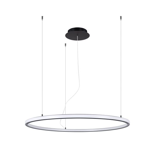 Lustres Aluminium Noir LED 1 Risa