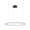 Lustres Aluminium Noir LED 1 Risa