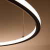 Lustres Aluminium Noir LED 1 Risa