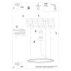 Lustres Aluminium Noir LED 1 Risa