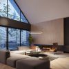 Lustres Aluminium Noir LED 1 Risa