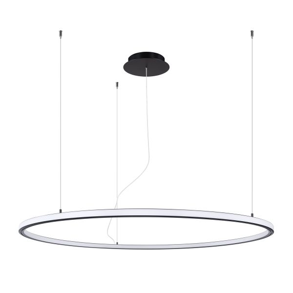 Lustres Aluminium Noir LED 1 Risa