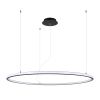 Lustres Aluminium Noir LED 1 Risa