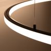 Lustres Aluminium Noir LED 1 Risa