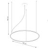 Lustres Aluminium Noir LED 1 Risa