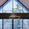 Lustres Aluminium Noir LED 1 Risa