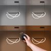 Suspensions Aluminium Noir LED 1 Galakse