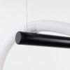 Suspensions Aluminium Noir LED 1 Galakse