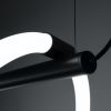 Suspensions Aluminium Noir LED 1 Galakse
