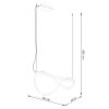 Suspensions Aluminium Noir LED 1 Galakse