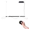 Suspensions Aluminium Noir LED 1 Galakse