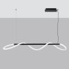 Suspensions Aluminium Noir LED 1 Galakse