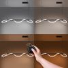 Suspensions Aluminium Noir LED 1 Galakse