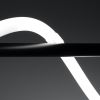 Suspensions Aluminium Noir LED 1 Galakse