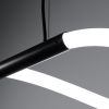 Suspensions Aluminium Noir LED 1 Galakse