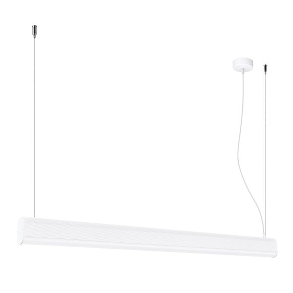 Suspensions Aluminium Blanc LED 1 Farge